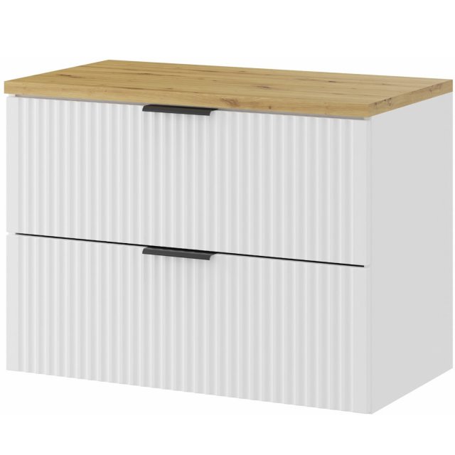 COMAD Szafka podumywalkowa ADEL WHITE z blatem ARTISAN 80 cm