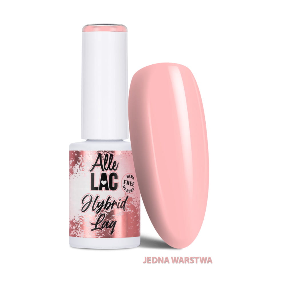 Lakier hybrydowy LED/UV Gel Polish Nudes N1 Pastel AlleLac HEMA/Di-HEMA Free 6g