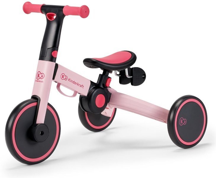 Kinderkraft 4TRIKE - rowerek trójkołowy -Różowy