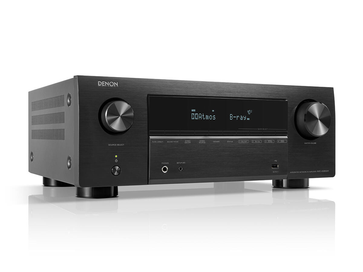 Denon avc-x2850h – 7.2 kanałowy, 8k ultra hd, dolby atmos z heos wzmacniacz av kina domowego