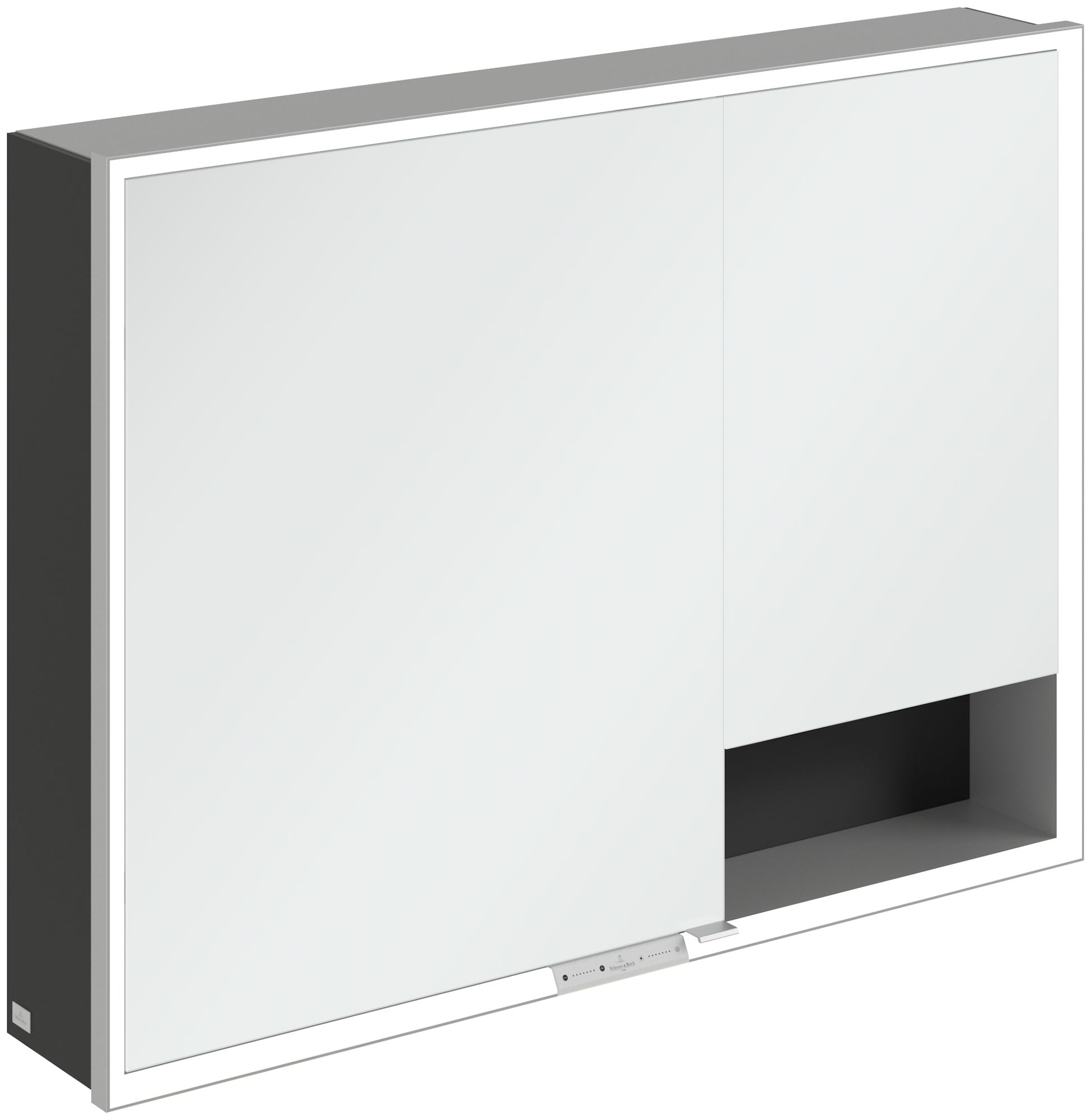 Darmowa Dostawa - Szafka 100x16.8x75 cm z lustrem czarna Villeroy & Boch My View+ A48110VL