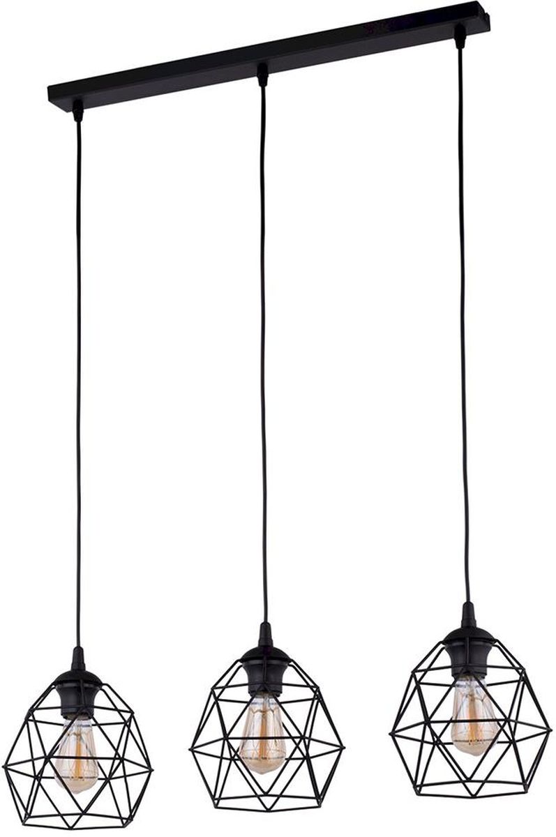 Darmowa Dostawa - Lampa wisząca 3x60 W czarna TK Lighting Galaxy 3191