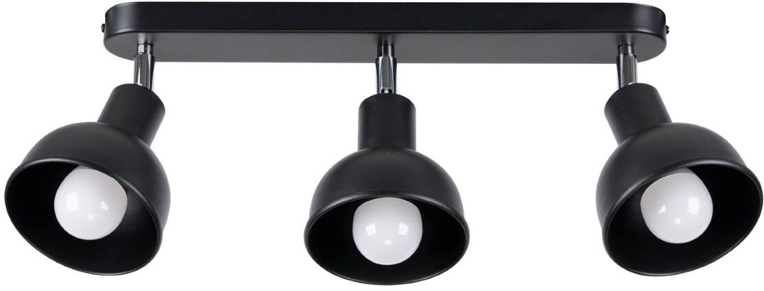 Darmowa Dostawa - Lampa podsufitowa 3x15 W czarna Sollux Lighting Elba SL1318