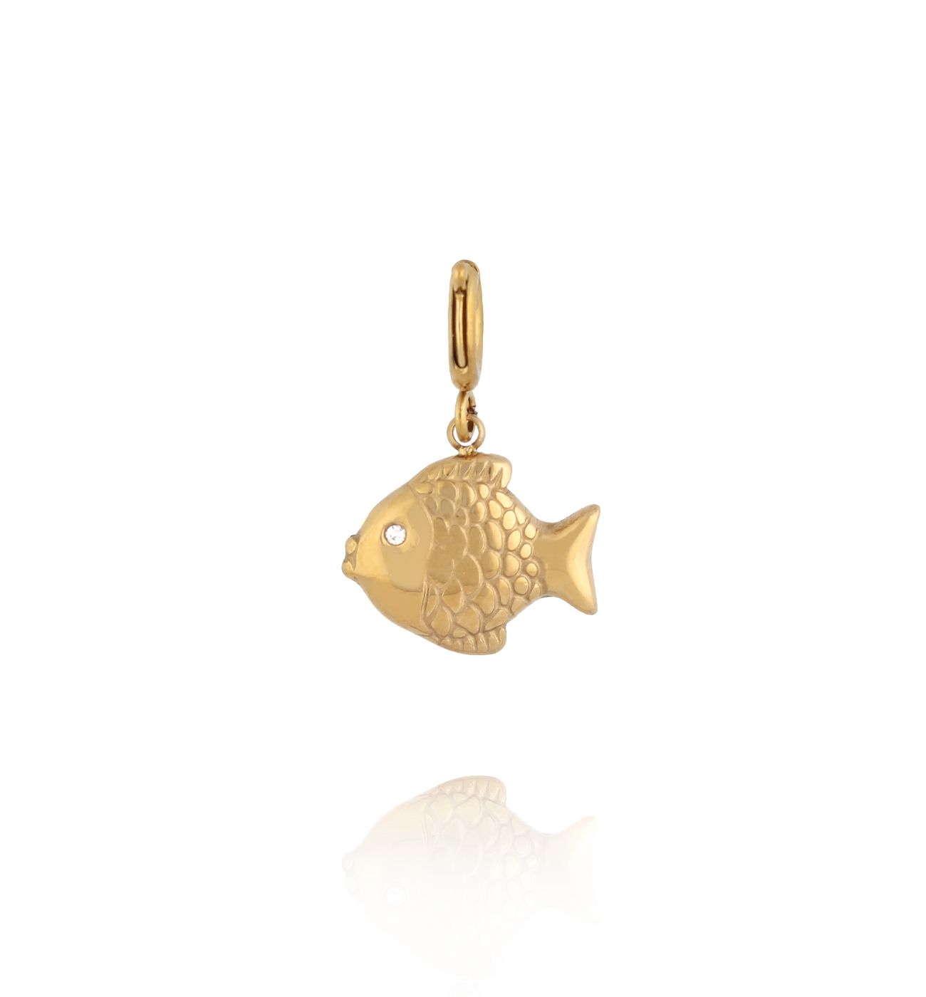 Charms Złota Rybka z cyrkonią CHA0049