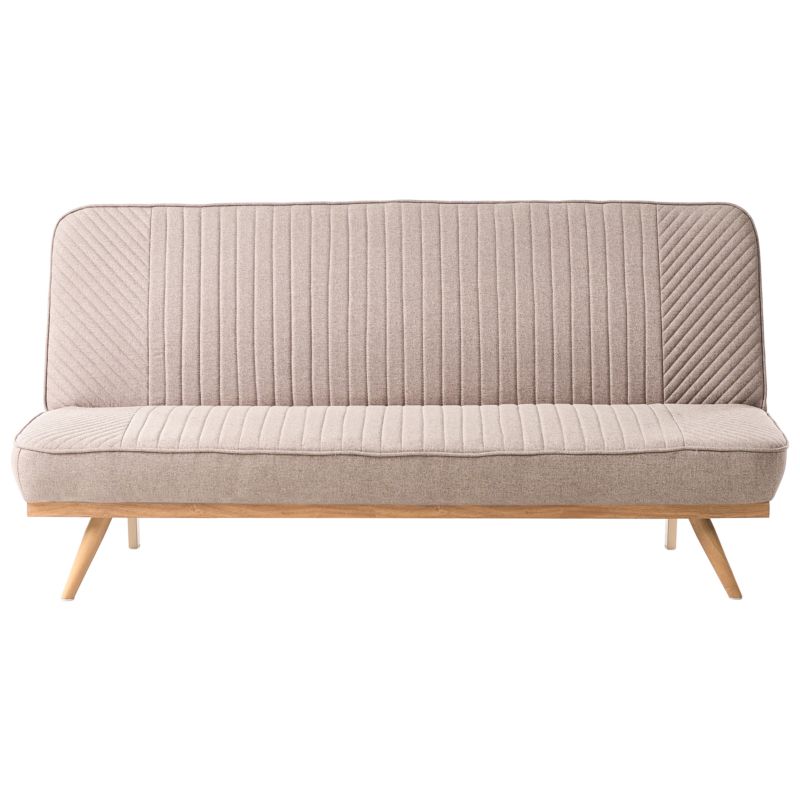 Sofa rozkładana dla 2 osób Kalfafel Jasnobrązowy 1 szt.