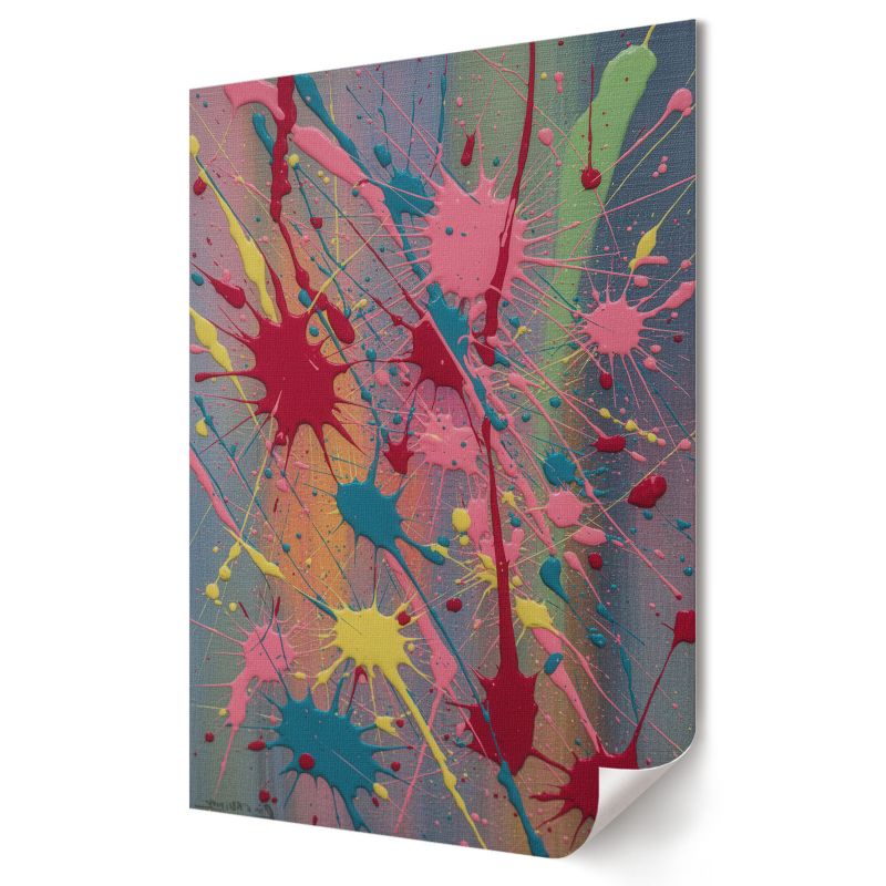 Plakat canvas Wallfluent Format A3 Kolorowe plamy Artysta Harpuss 1 szt.