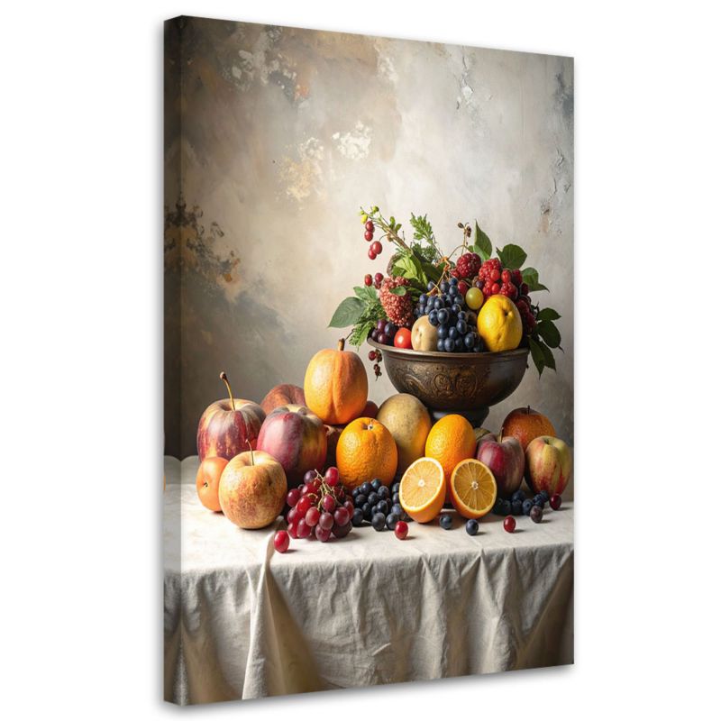 Obraz pionowy do salonu kuchni jadalni biura Feeby Martwa natura owoce 40x60cm 1szt
