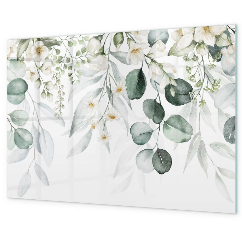 Tablica Magnetyczna Do Pisania Tulup 60x40 cm Rośliny natura Na notatki i zdjęcia Czarny marker 1 kpl