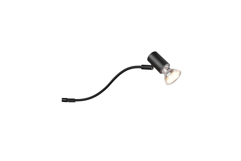 Kinkiet Trio VESNOW czarny matowy 1xGU10x5W IP44 wym:11,4x5,4x34,3cm - 1 szt.