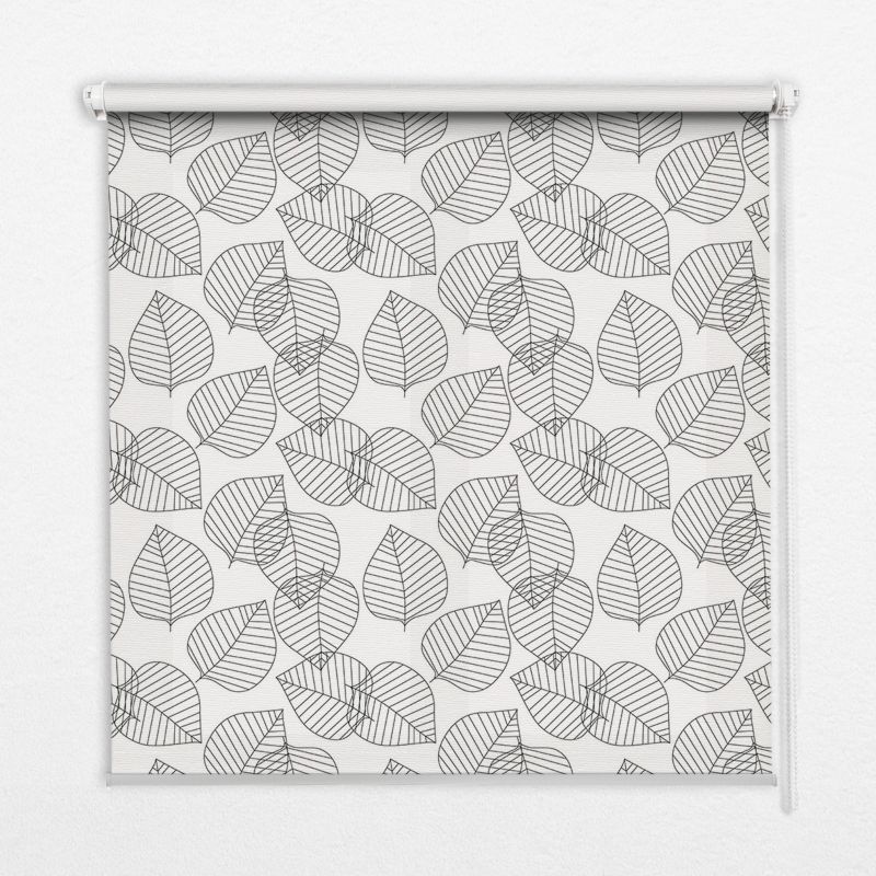 Osłona Okienna Tulup 70x140 cm Rysowane Listki Montaż do ściany/sufitu 1 szt.