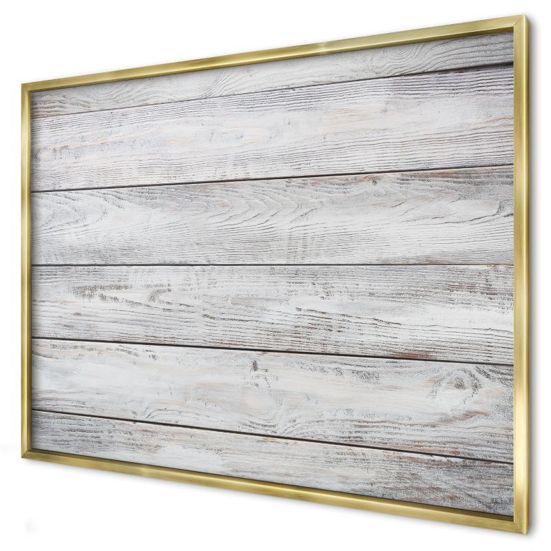 Magnetyczna tablica ozdobna Wallfluent 100x70 Rustykalne drewno w złotej ramie 1szt