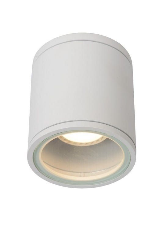 Spot sufitowy Lucide Aven biały hermetyczny 1 x GU10 x 50W IP65 wym: 9 x 9 cm - 1 szt.
