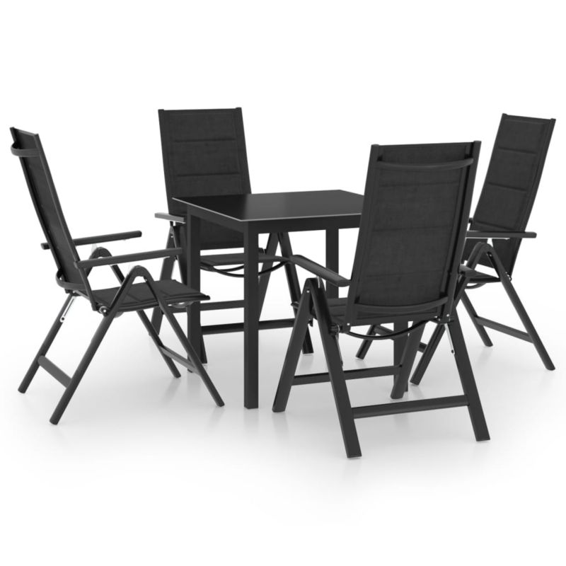 Zestaw mebli ogrodowych WaszeMeble 5-cz. z aluminium antracytowy WM-3070634 1 kpl