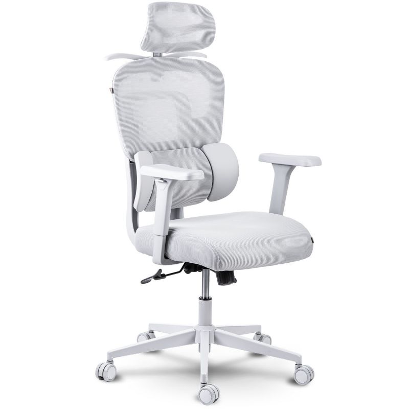 Fotel biurowy Sofotel Talin obrotowy ergonomiczny regulowany z mikrosiatką szary 1szt.