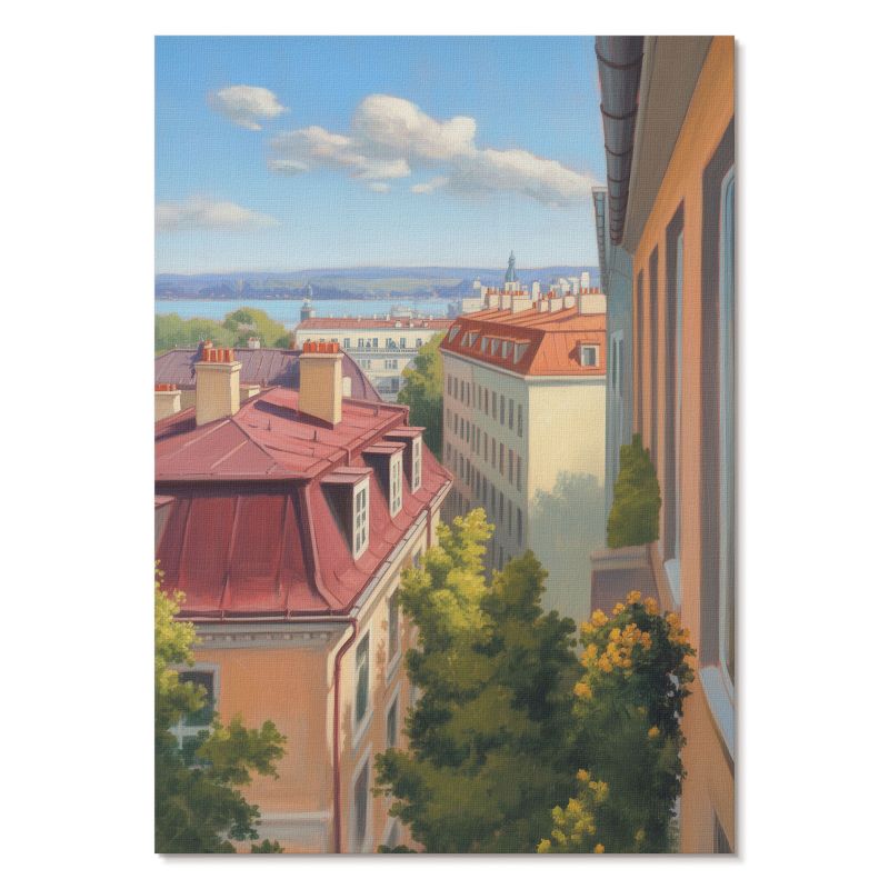 Plakat na Płótnie Tulup 59,4,x84 cm (A1) Miejski widok Do salonu, sypialni, biura 1 szt.