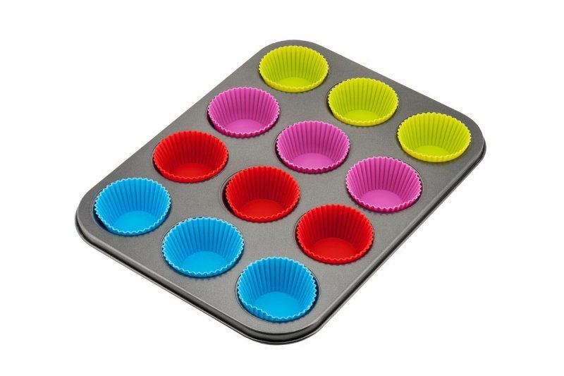 Forma KINGHOFF do muffinek z wkładami silikonowymi kh-4188 1 szt.