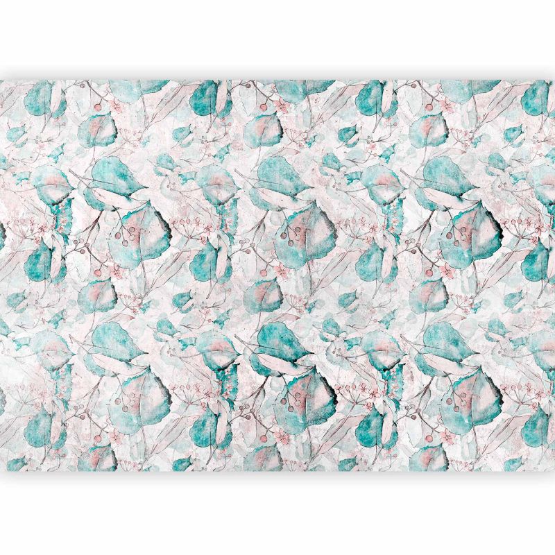 Fototapeta flizelinowa Artgeist 170 g/m2 wodoodporna Liście szara 100x70 (2 części) 10150aa rolka 1 szt