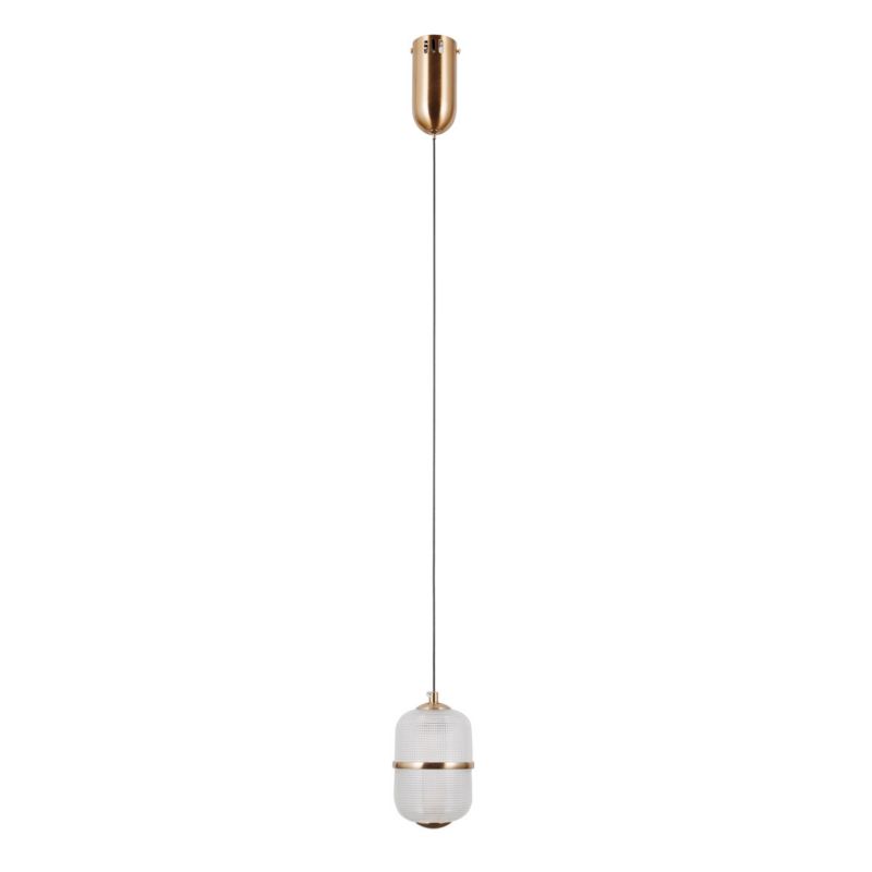 Lampa wisząca Italux ALANI złota 1 x LED 6W 588lm wym:120x10x10cm IP20 -1 szt.