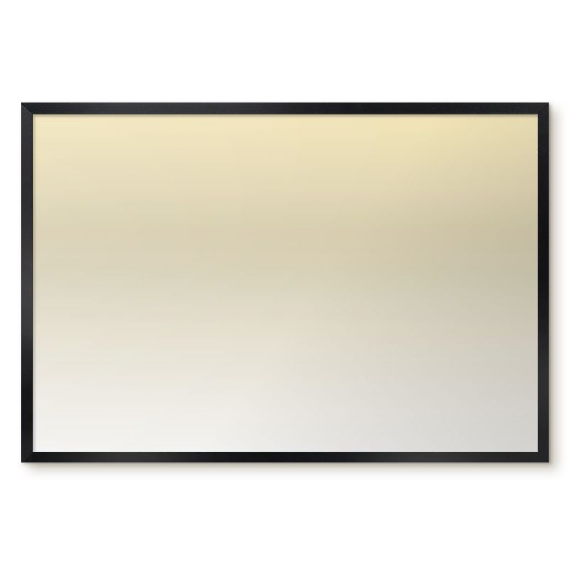 Tablica Magnetyczna Dekoracyjna Ścienna Tulup 60x40 cm Kremowy gradient - Czarna rama Do salonu, sypialni 1 szt.