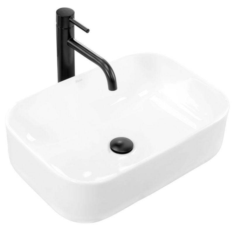 Umywalka Nablatowa Rea Demi Prostokątny Biały 51X39X13,5Cm 1 Szt