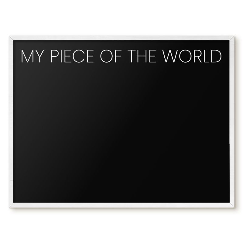 Tablica Magnetyczna Tulup 80x60 cm My piece of the world 8 - Biała rama Do salonu, sypialni 1 szt.