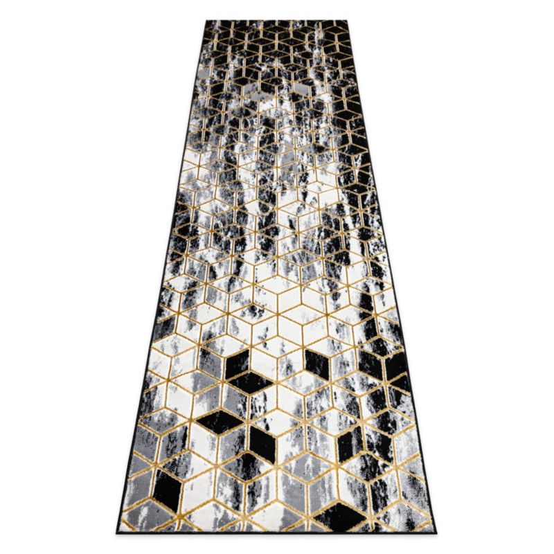 Chodnik Gloss RugsX 80x250 cm czarny AT3814 1 szt.