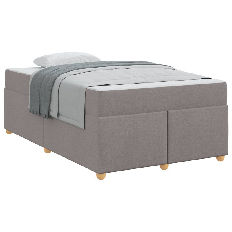Łóżko Kontynentalne WaszeMeble z Materacem 120x200 cm Szare WM-3399353 1 szt.