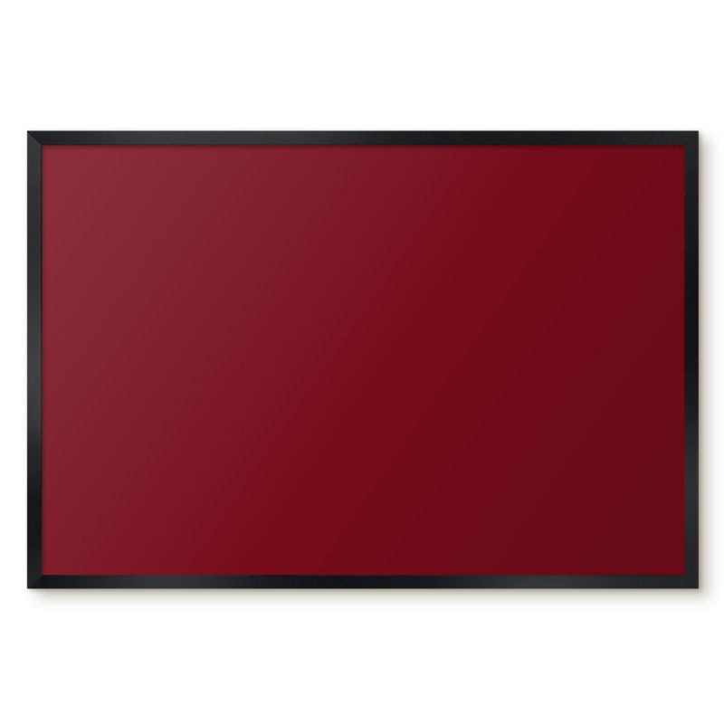 Tablica Magnetyczna Tulup 60x40 cm Żywy bordowy - Czarna rama Do salonu, sypialni 1 szt.
