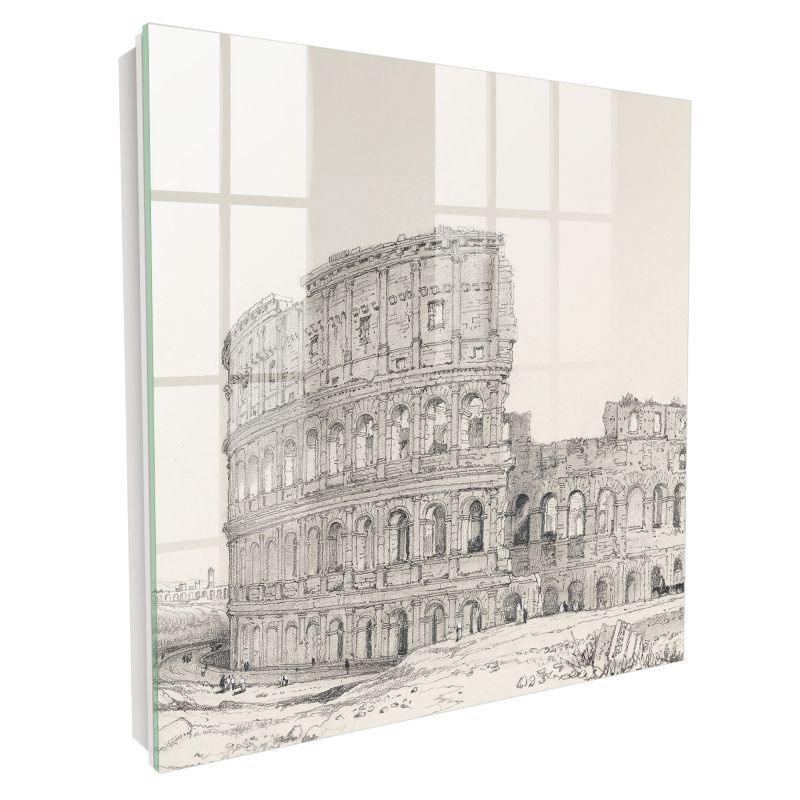 Organizer Na Klucze Tulup 30x30 cm Antyczny amfiteatr - Biała - Otwierana na prawo 1 szt.