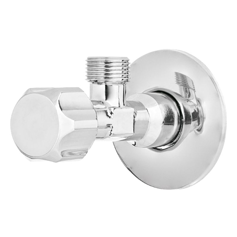 Zawór Kątowy do Baterii Pralki Metalowe Pokrętło GZ/GZ 1/2"x1/2" INVENA 1 szt.