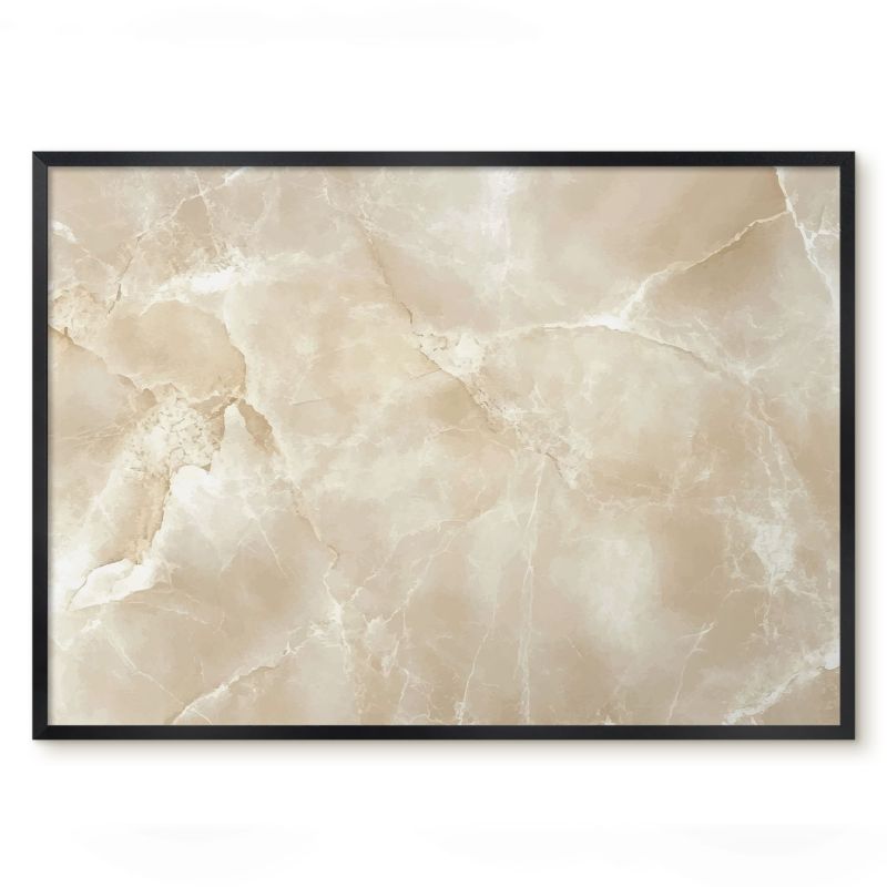 Tablica Do Magnesów Tulup 70x50 cm Marmurowy wzór 1 - Czarna rama Do salonu, biura 1 szt.