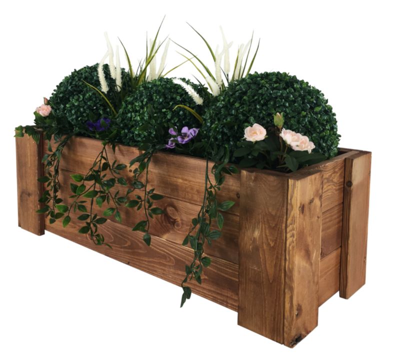 Skrzynia drewniana MODO24 zielnik EKO 30x80x30 cm kolor brązowy 1 szt.