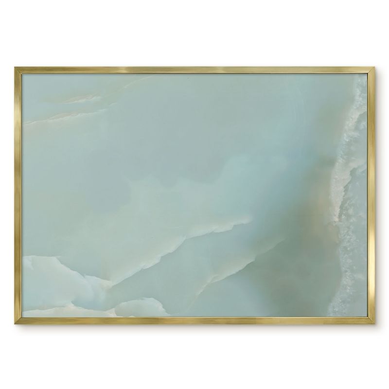 Tablica Na Magnesy Z Podróży Tulup 70x50 cm Spokojna harmonia - Złota rama Do salonu, sypialni 1 szt.