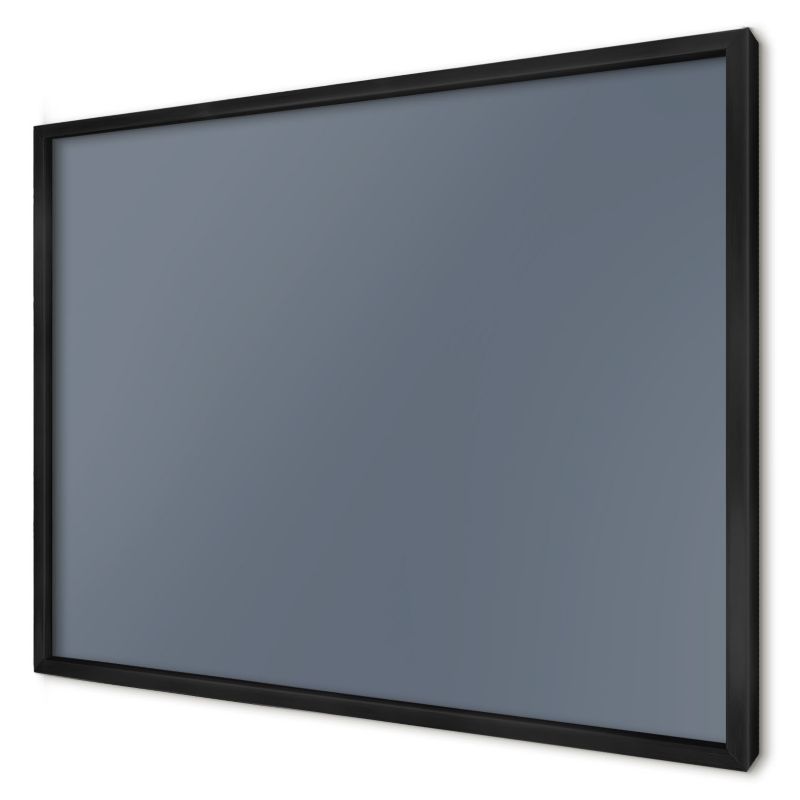 Tablica magnetyczna dekoracyjna Wallfluent 70x50 Chłodny szary w czarnej ramie 1szt