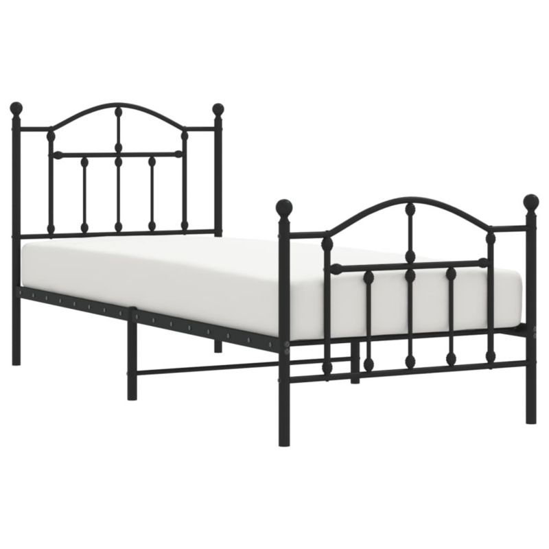 Łóżko metalowe WaszeMeble 90x200 cm czarna WM-353450 1 szt.
