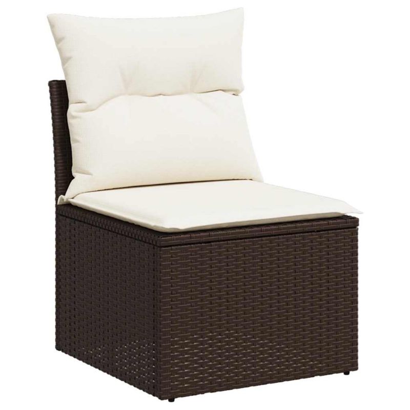 Sofa ogrodowa WaszeMeble z technorattanu brązowa z poduszkami WM-366199 1 szt.