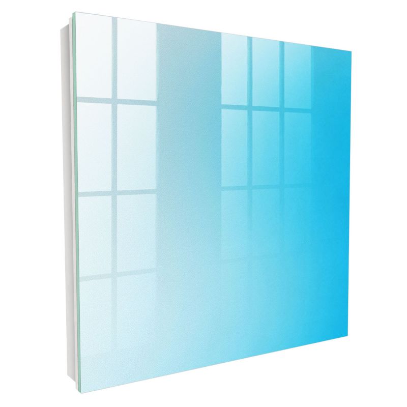 Nowoczesna Skrzynka Na Klucze Tulup 30x30 cm Niebieski gradient - Biała - Otwierana na lewo 1 szt.