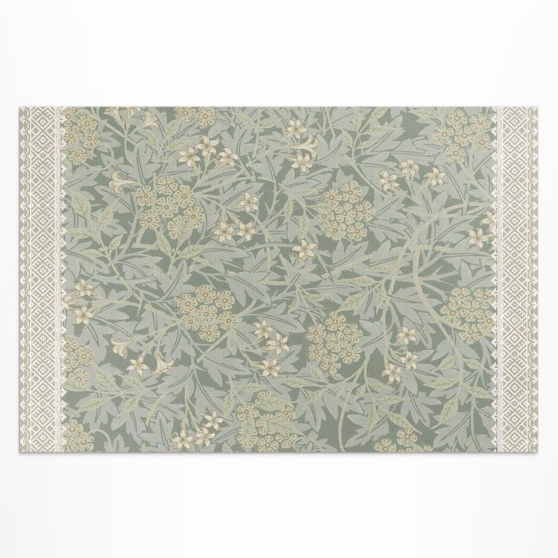 Balkonowy Dywan Winylowy UV Wallfluent 80x120 cm Ilustracja jaśminu William Morris 1 szt.