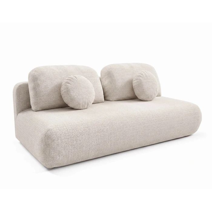 Sofa Mebel Elite BASE rozkładana z funkcją spania dwuosobowa beżowa 1 szt