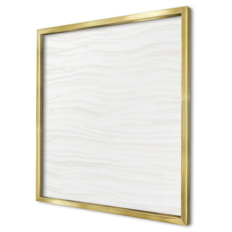 Dekoracyjna tablica magnetyczna Wallfluent 50x50 Harmonia linii w złotej ramie 1szt