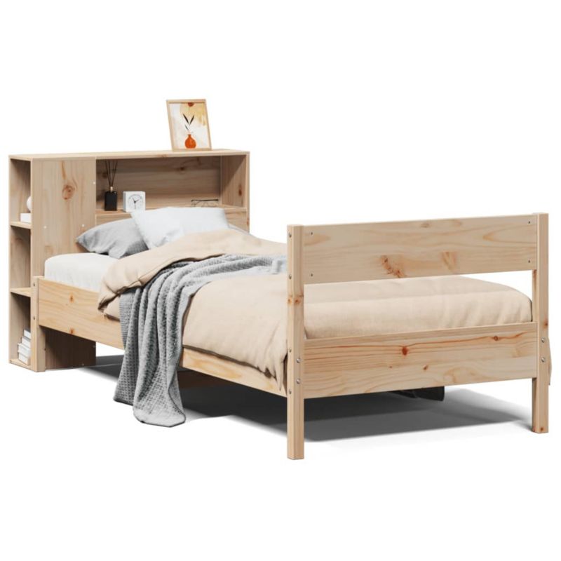 Łóżko drewniane WaszeMeble 75x190 cm brązowe WM-3322972 1 szt.