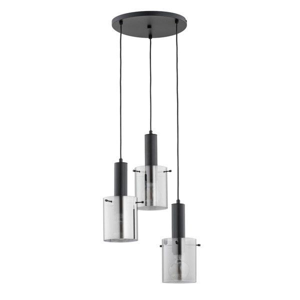 Lampa wisząca Alfa Celia 4146 czarna dekoracyjna 3xE27 x 15W 1 szt.