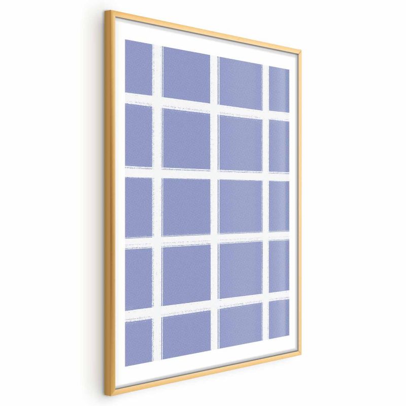 Plakat Artgeist Białe linie 40x60 cm z ramą złotą 1 szt
