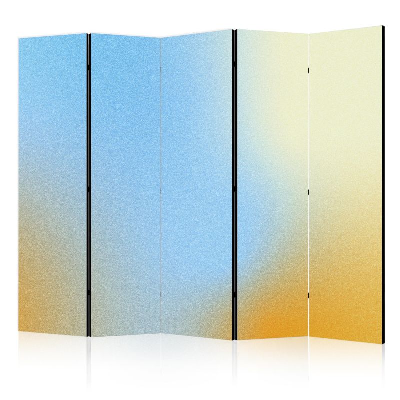 Parawan Muralo Jednostronny Żółto-Niebieski Przyćmiony Gradient 225x172cm 1 szt.