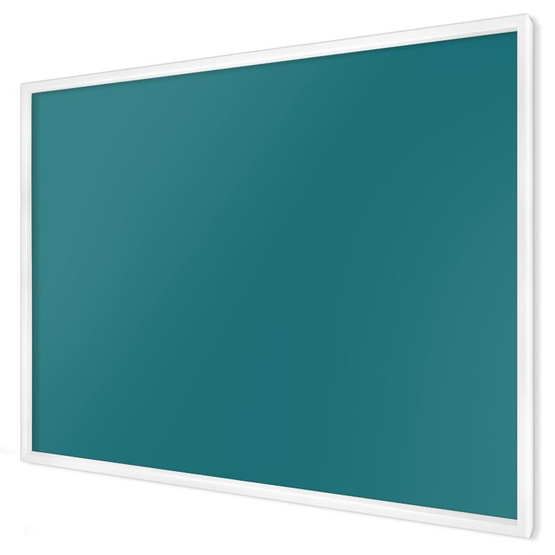 Dekoracyjna tablica magnetyczna Wallfluent 100x70 Ciemny turkusowy w białej ramie 1szt