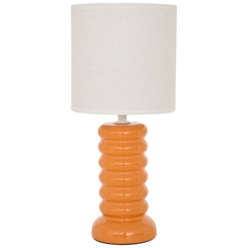Lampa stołowa Vinas Atmosphera pomarańczowa ceramiczna 33x15 cm 1 szt.