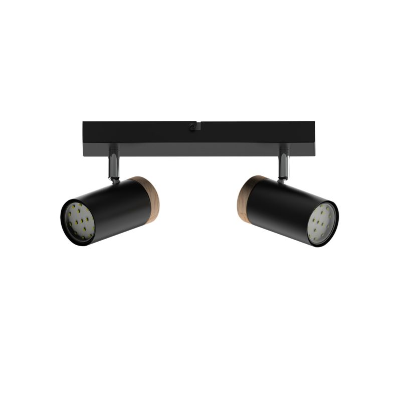 Lampa sufitowa regulowane reflektorki Candellux Lagos czarna 2xGU10x15W IP20 wym:13,5x31x10,5cm - 1 szt.
