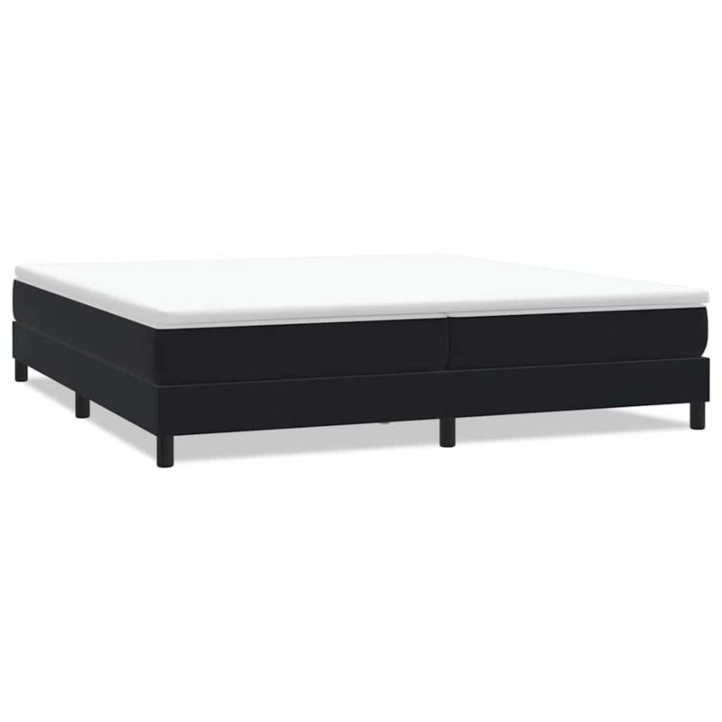 Łóżko tapicerowane WaszeMeble 200x220 cm Czarny aksamit WM-3315845 1 szt.