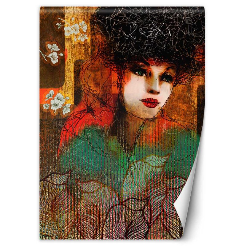 Fototapeta Feeby Portret kobiety abstrakcja 100x140 1 szt