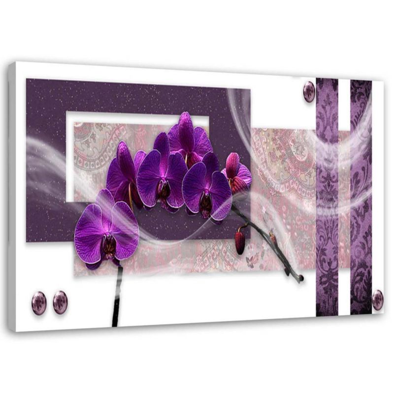 Obraz na płótnie Feeby Purpurowy storczyk 100x70cm 1szt